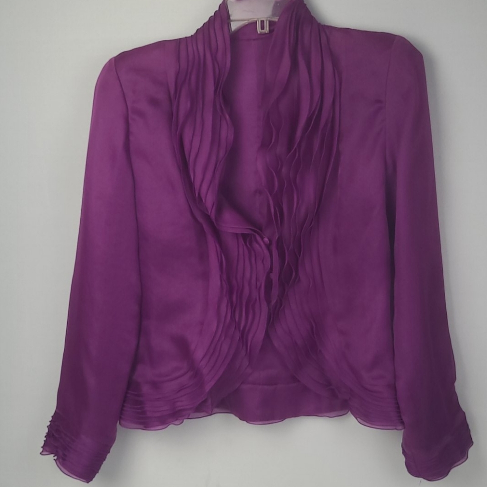 PATRICIA AVENDAÑO BLOUSE 100%SILK  M (44) MAGENTA